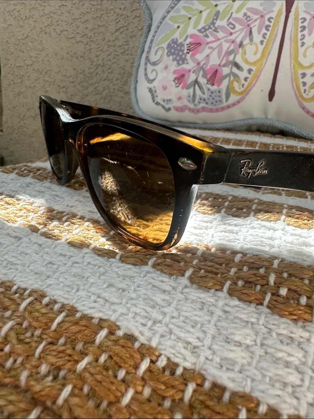 RAY-BAN RB4198 710 HAVANA SUNGLASSES 55-18 BROWN LENSES MADE IN ITALY
